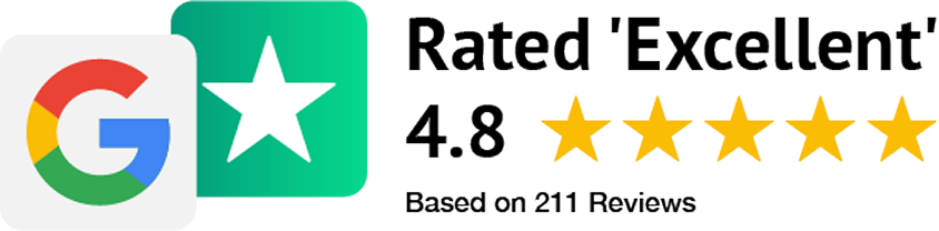 Rated Excellent 4.8 on Google and Trustpilot